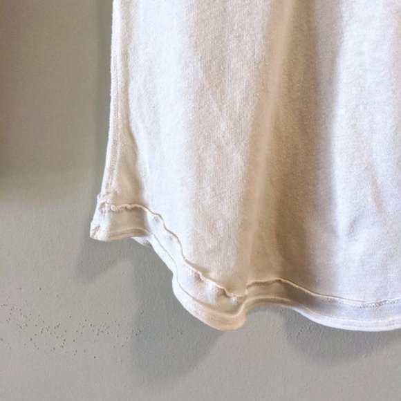 New Free People White Sands Poppy Polo Button Top - Picture 8 of 10